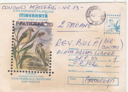 76799- HOUSE SPARROW, BIRDS, COVER STATIONERY, 1995, ROMANIA - Mussen