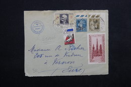 FRANCE - Enveloppe ( Devant ) Avec 3 Vignettes Dont Coq ( Solidarité Française ) Du Prés Saint Gervais En 1935 - L 23612 - Briefe U. Dokumente