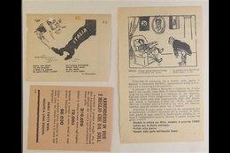 WWII SURRENDER LEAFLETS FOR THE ITALIAN ARMY IN RUSSIA 1942-1943 Interesting Collection Of All Different Printed Propaga - Autres & Non Classés