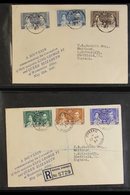 BRITISH COMMONWEALTH 1937 CORONATION COVERS. An Interesting Collection Of Covers Bearing 1937 Coronation Omnibus Complet - Other & Unclassified