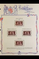 1937 KGVI CORONATION OMNIBUS COMPLETE, Presented On Special, Printed Pages, Very Fine Mint (202 Stamps). For More Images - Other & Unclassified