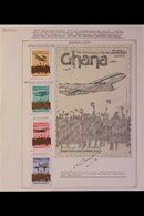 AIRCRAFT ARTWORK - Preparatory Pencil Design Of 1978 Ghana 60p Stamp From "75th Anniversary Of Powered Flight" Issue (as - Zonder Classificatie