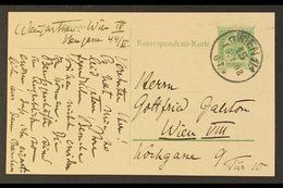 MUSIC FELIX VON WEINGARTNER. 1908 (15 Jan) Austrian 5h Postal Card Posted Locally Within Vienna, Addressed With Message  - Non Classés