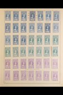 QUEENSLAND REVENUE STAMPS - IMPRESSED DUTY 1895 Complete Set Of 63 Stamps, 3d To £500, With Original Gum And Embossed Co - Sonstige & Ohne Zuordnung