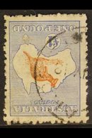 1915-27 KANGAROO RARITY £1 Chestnut And Bright Blue Kangaroo, WATERMARK INVERTED, SG 44aw, (BW 52a) With Part 1918 Cds,  - Other & Unclassified