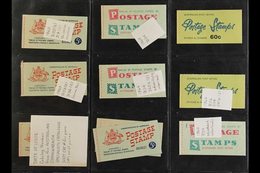 BOOKLETS 1960-9 Group, Incl. 1960 5s With Different Back Covers, One Booklet With Waxed Interleaving, 1964 5s Booklets I - Other & Unclassified