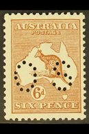 OFFICIALS 1923-24 6d Chestnut Perf 'OS', SG O127, Never Hinged Mint. For More Images, Please Visit Http://www.sandafayre - Other & Unclassified