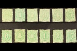 POSTAGE DUE 1902-04 Perf 11½, 12, Compound With 11 Set, Chalk-surfaced Paper, Crown Over NSW Wmk, SG D22/D33, Very Fine  - Other & Unclassified