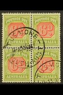 POSTAGE DUES 1938 6d Carmine And Green, SG D117, Fine Used Block Of 4. For More Images, Please Visit Http://www.sandafay - Other & Unclassified