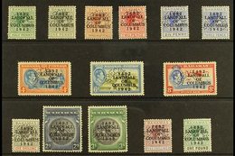 1942 Landfall Of Columbus Set Complete Perforated "Specimen", SG 162s/175s, Very Fine Mint. Scarce Set. (14 Stamps) For  - Other & Unclassified