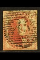 1849 40c Carmine IMPERF, SG 5 (Michel 5A), Fine Lightly Used With 4 Small To Large Margins, Fresh Original Colour & Cent - Sonstige & Ohne Zuordnung