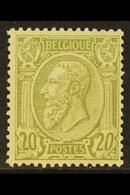 1884-91 20c Olive-green On Greenish King (SG 72, COB 47, Michel 43), Fine Mint, Very Fresh. For More Images, Please Visi - Other & Unclassified