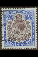 1918-22 (wmk Mult Crown CA) KGV 2s Purple And Blue/blue With WATERMARK REVERSED, SG 51bx, Very Fine Used. Rare! For More - Bermudas