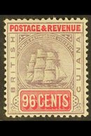 1889 96c Dull Purple & Carmine, Wmk Reversed, SG 205x, Fine Mint Seldom Seen Issue For More Images, Please Visit Http:// - British Guiana (...-1966)