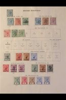 1865-1899 OLD COLLECTION On A Two-sided Page, Mint & Used, Includes 1865 1d (x2) Unused And 6d & 1s Used, 1872-79 Perf 1 - Honduras Británica (...-1970)