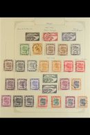 1908-1996 FINE USED COLLECTION On Leaves, ALL DIFFERENT, Includes 1908-22 Set To 10c, 50c & $1 Incl 3c Both Plates, 1924 - Brunei (...-1984)