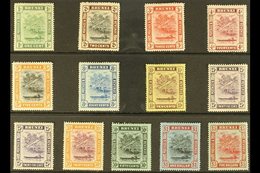 1908-22 MCA Wmk Definitive Set, SG 34/47, Plus 25c Deep Purple Shade, Fine Mint (13 Stamps) For More Images, Please Visi - Brunei (...-1984)