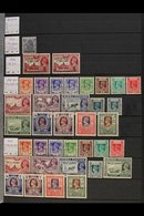 1937-49 FINE MINT COLLECTION We See 1938-40 Set, 1946 Set Less 2a.6p, 1947 Ovptd Set, Officials Incl. 1939 Values To 1r, - Birmanie (...-1947)