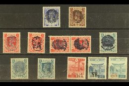 1942 Japanese Occupation Overprints / Surcharges, A Small Mint Selection From The Alan Meech Collection Including Milo R - Birmanie (...-1947)