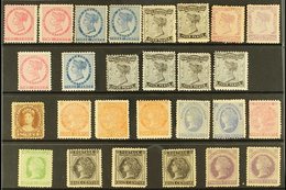 1862-69 MINT & UNUSED SELECTION Presented On A Stock Card. Unchecked In Detail , But Includes 1862-69 Toned Paper Range  - Andere & Zonder Classificatie