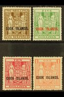 1936 (Cowan Paper, Wmk W43) Arms High Values Set, SG 118/21, Very Fine Mint. (4 Stamps) For More Images, Please Visit Ht - Cookinseln