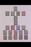 1881-1896 ATTRACTIVE MINT COLLECTION In Hingeless Mounts On A Page, ALL DIFFERENT, Includes 1881 ½pi, 1882-86 ½pi, 4pi,  - Other & Unclassified