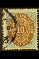 1873 10c Bistre Brown And Greenish Blue, SG 25 Fine Used, Light Tone Spot. Cat £180 For More Images, Please Visit Http:/ - Dänisch-Westindien