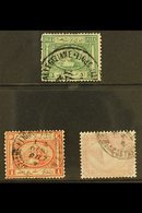 USED IN CONSTANTINOPLE 1867 20pa & 1pi SG 13, 14, 1879 10pa SG 45 All Cancelled By Egyptian PO In CONSTANTINOPLE Cds Pmk - Andere & Zonder Classificatie