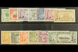 1952 KGVI Pictorial Set, SG 172/85, Fine Mint (14 Stamps) For More Images, Please Visit Http://www.sandafayre.com/itemde - Islas Malvinas