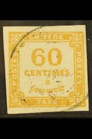 POSTAGE DUE 1871-78 60c Ochre (SG D216, Yvert 8), Lightly Used, Four Good To Large Margins, Fresh & Scarce. For More Ima - Andere & Zonder Classificatie
