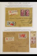 MADAGASCAR 1915-60 POSTAL HISTORY COLLECTION - Mostly Commercial Covers, Franked With A Wide Variety Of Issues From The  - Other & Unclassified