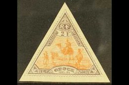 SOMALI COAST OBOCK 1894-1903 2fr Orange And Lilac, Triangular, SG 78, Fine Mint. For More Images, Please Visit Http://ww - Autres & Non Classés