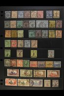 TUNISIA 1888-1933 ALL DIFFERENT USED COLLECTION Presented On Stock Pages. Includes 1888-93 Plain Background Armories Ran - Other & Unclassified