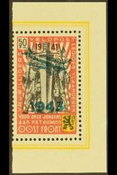 BELGIAN / FLEMISH LEGION 1943 +50 Fr Carmine- Red, Black & Yellow With Type Type IV Overprint, Michel V, Never Hinged Mi - Other & Unclassified