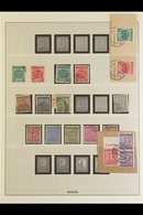 RUSSIAN ZONE WEST SAXONY 1945-1946 FINE USED Collection On Album Pages. Note Imperf And Perf Numerals Including Many Val - Other & Unclassified
