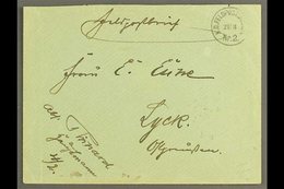 SOUTH WEST AFRICA 1905 (21 Mar) Stampless Feldpost Cover To Germany Showing Fine "K.D. FELDPOSTSTATION / Nr. 2" At Top R - Other & Unclassified