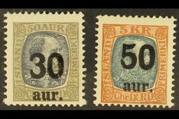 1925 30a On 50a & 50a On 5k Surcharges, Mi 112/13, Never Hinged Mint (2 Stamps). For More Images, Please Visit Http://ww - Altri & Non Classificati