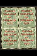 1922 4d Grey-green With Carmine Overprint, SG 6c, A Very Fine Mint Block Of Four. For More Images, Please Visit Http://w - Andere & Zonder Classificatie