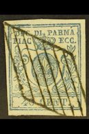 PARMA 1857 40c Blue, Type 1, "wide 0", Sass 11, Very Fine Used With Neat Barred Rhomboid Cancel For More Images, Please  - Zonder Classificatie