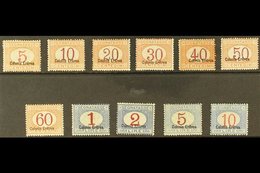 ERITREA POSTAGE DUES 1920-26 "Colonia Eritrea" Overprints At Bottom Complete Set (Sassone 14/24, SG D53/63), Fine Mint,  - Other & Unclassified