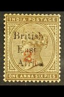 1895 2½ On 1½a Sepia, Variety "inverted 1 In Fraction", SG 64a, Light Gum Toning Otherwise Fine Mint. Scarce Stamp. For  - Vide