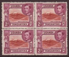 1941 2s Lake Brown And Brown Purple, Perf 14 SG 146a, Fine Mint Block Of Four.  For More Images, Please Visit Http://www - Vide