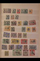 INTERESTING MINT & USED ACCUMULATION IN TWO STOCKBOOKS Note K.U.T. 1903 To Early 1960's - Note KEVII Ranges To 8a & 50c  - Vide