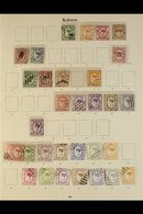 1880-1902 QUEEN VICTORIA USED COLLECTION Presented On A Imperial Album Pages, Includes 1880-82 Wmk Crown CC Complete Set - North Borneo (...-1963)