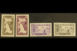 1945 Views Air Set Complete, Maury 97/100, Variety IMPERF, Very Fine Mint. (4 Stamps) For More Images, Please Visit Http - Lebanon