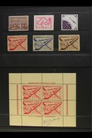 ROCKET MAIL 1934-63 ALL DIFFERENT COLLECTION Presented On Stock Pages Inc 3 X 1960 Sheets Signed By Prof A.J De Bruijn.  - Other & Unclassified