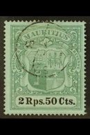 1900-05 2r50 Green & Black/blue, SG 154, Fine Cds Used For More Images, Please Visit Http://www.sandafayre.com/itemdetai - Mauricio (...-1967)