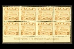 1924-48 ½d Chestnut, Perf.11 On Shiny, Surfaced Paper, IMPRINT BLOCK OF 8, SG 26B, Never Hinged Mint. For More Images, P - Nauru