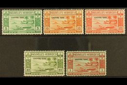FRENCH INSCRIPTIONS POSTAGE DUES 1938 Small Overprint Set, SG FD 65/69, Very Fine Mint. (5 Stamps) For More Images, Plea - Sonstige & Ohne Zuordnung
