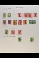 OFFICIALS 1907-1927 USED COLLECTION On Leaves, Inc 1907-11 Set To 2s Inc 1d Carmine Pair From Booklet, 1908-09 Set To 6d - Other & Unclassified